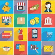 Vector illustration set of shopping icons N5