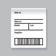 Barcode label shipping vector N3