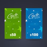 Vertical gift card template