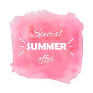 Water color sale banner