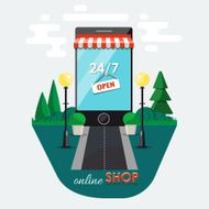 Online shopping e-commerce concept N2