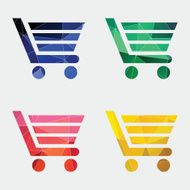 shopping cart icon Abstract Triangle N4