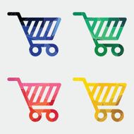 shopping cart icon Abstract Triangle N5