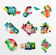Set of labels stickers banners badges and elements for sale N51