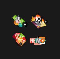 Set of labels stickers banners badges and elements for sale N53