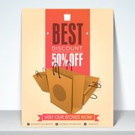 Sale template or flyer concept