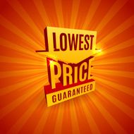 Red 3D vector text of sale discount price offer N16