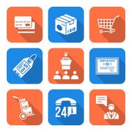 various white color flat style business distribution marketing p