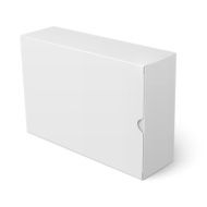 White cardboard box template