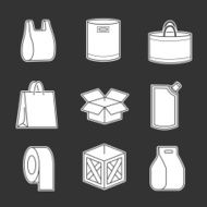 Set of package icons