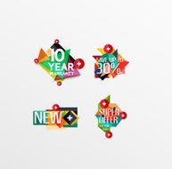 Set of labels stickers banners badges and elements for sale N55