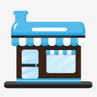 blue store design