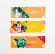 Set of banners with stickers labels and elements for sale N59