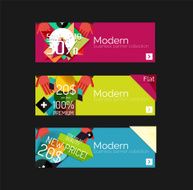 Set of banners with stickers labels and elements for sale N60