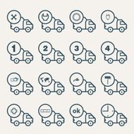 Icon for vehicle delivery services and goods N41