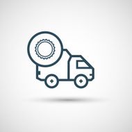 Icon for vehicle delivery services and goods N43