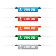 Spring sale paper tag labels