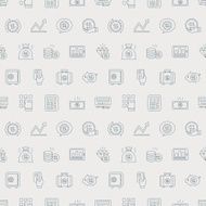 Business finance line icon pattern set N4