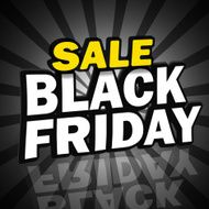 Black Friday 3d font creative design