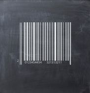 Barcode logistics on a blackboard N2