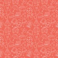 Travel line icon pattern set N5