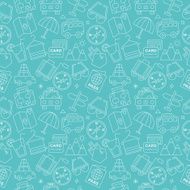 Travel line icon pattern set N6