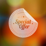 Vintage Sale Special Offer Sticker N8