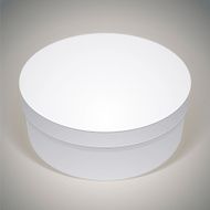 Vector blank round box template for your package design put N2