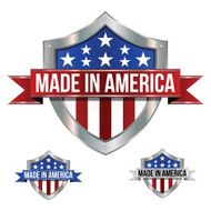 Made in America Shield and Banner N2