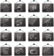 shopping and retail icons N10