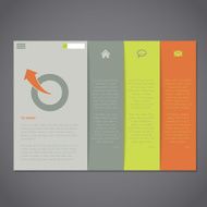 Website template with simplistic design