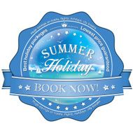 Tourism agency advertising sticker - Best Holiday Packages