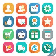 Universal Flat icons for Web and Mobile App