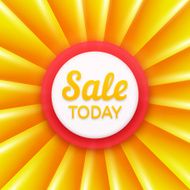 Sale today design template Vector banner N2