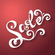 Vector Sale Hand Lettering Design