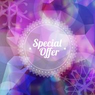 Abstract Christmas polygonal background