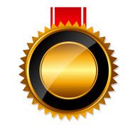 Gold Label Sign Template Vector Illustration N6