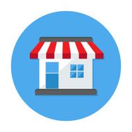 Shop Flat Circle Icon
