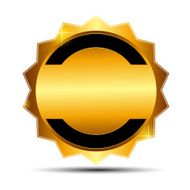 Gold Label Sign Template Vector Illustration N8