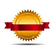 Gold Label Sign Template Vector Illustration N9