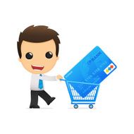 Funny Cartoon Office Worker N25