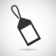 Label icon isolated on white background