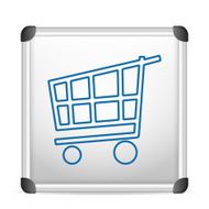 whiteboard shopping cart N2