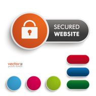 Secured Website Black Orange