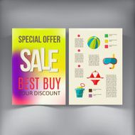 Sale Brochure Flyer design vector template N11