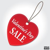 VALENTINE'S DAY Sale tag EPS10 vector