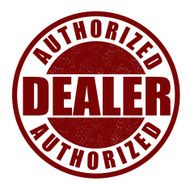Authorized dealer stamp