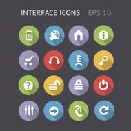 Flat Icons For Interface