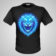 Male t-shirt with lion print N4