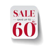 Sale sixty percent label
